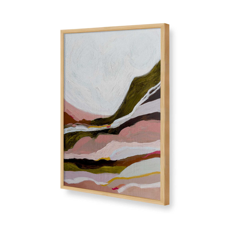 «Shadow to Light» par Garima Dhawan, reproduction de peinture à l'huile, Cadre à joints visibles, H 16 po x l 12 po, Doré