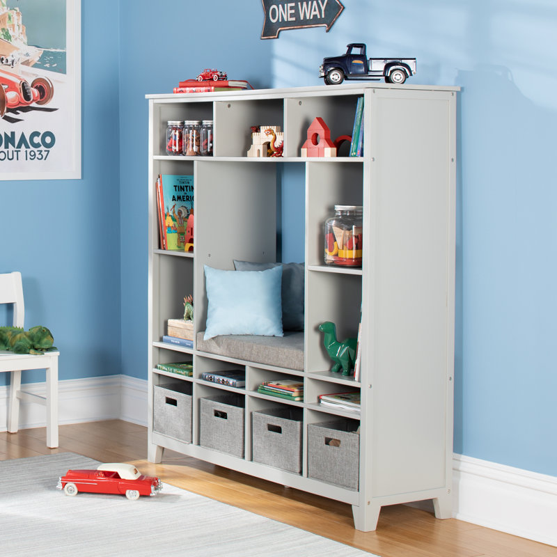 Martha Stewart Living & Learning Kids Storage Reading System 56.6" H X 50.8" W, Gray