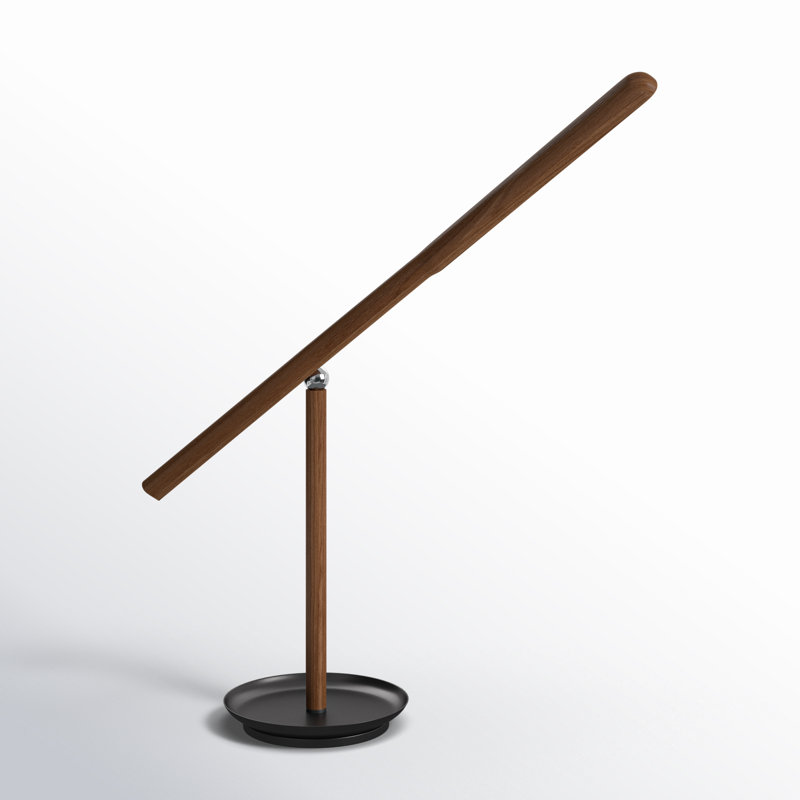 Lampe de bureau 27 po Dris, Noyer