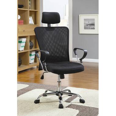 NOUHAUS ErgoTask - Ergonomic Task Office Chair with Headrest Gloss Black