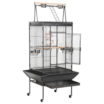 Sessoms 68.5'' Play Top Breeder Bird Cage with Wheels