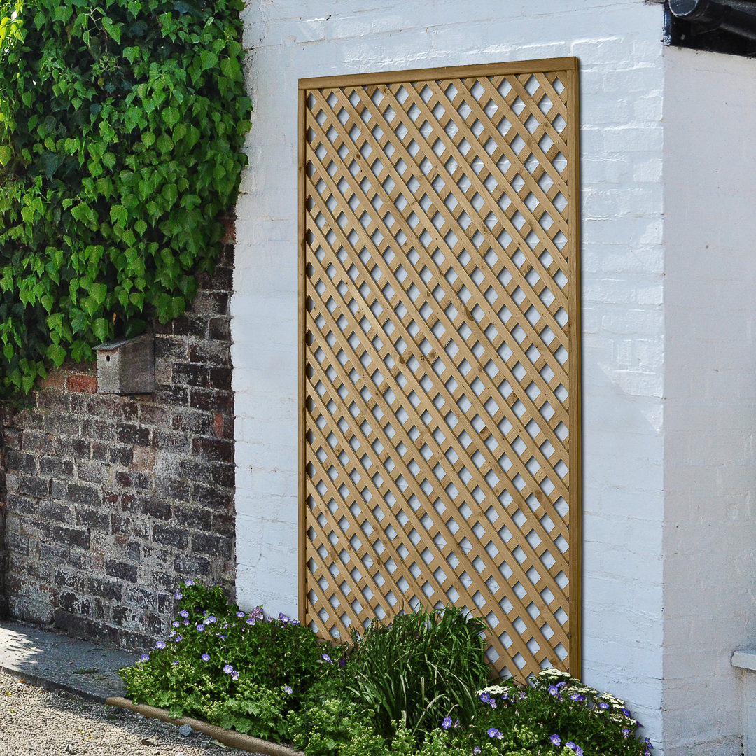 180cm H x 120cm W Wood Lattice Panel Trellis