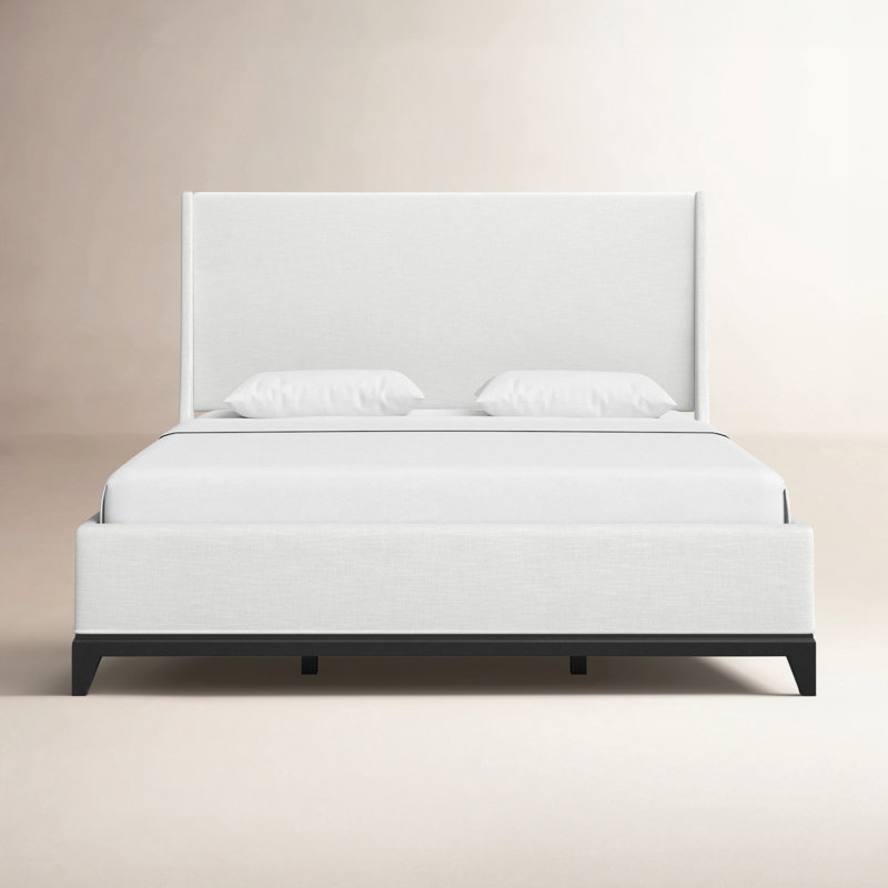 Mya Upholstered Standard Bed, Black, King