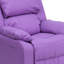 Deluxe Padded Contemporary Kids Recliner with Storage Arms-575610452