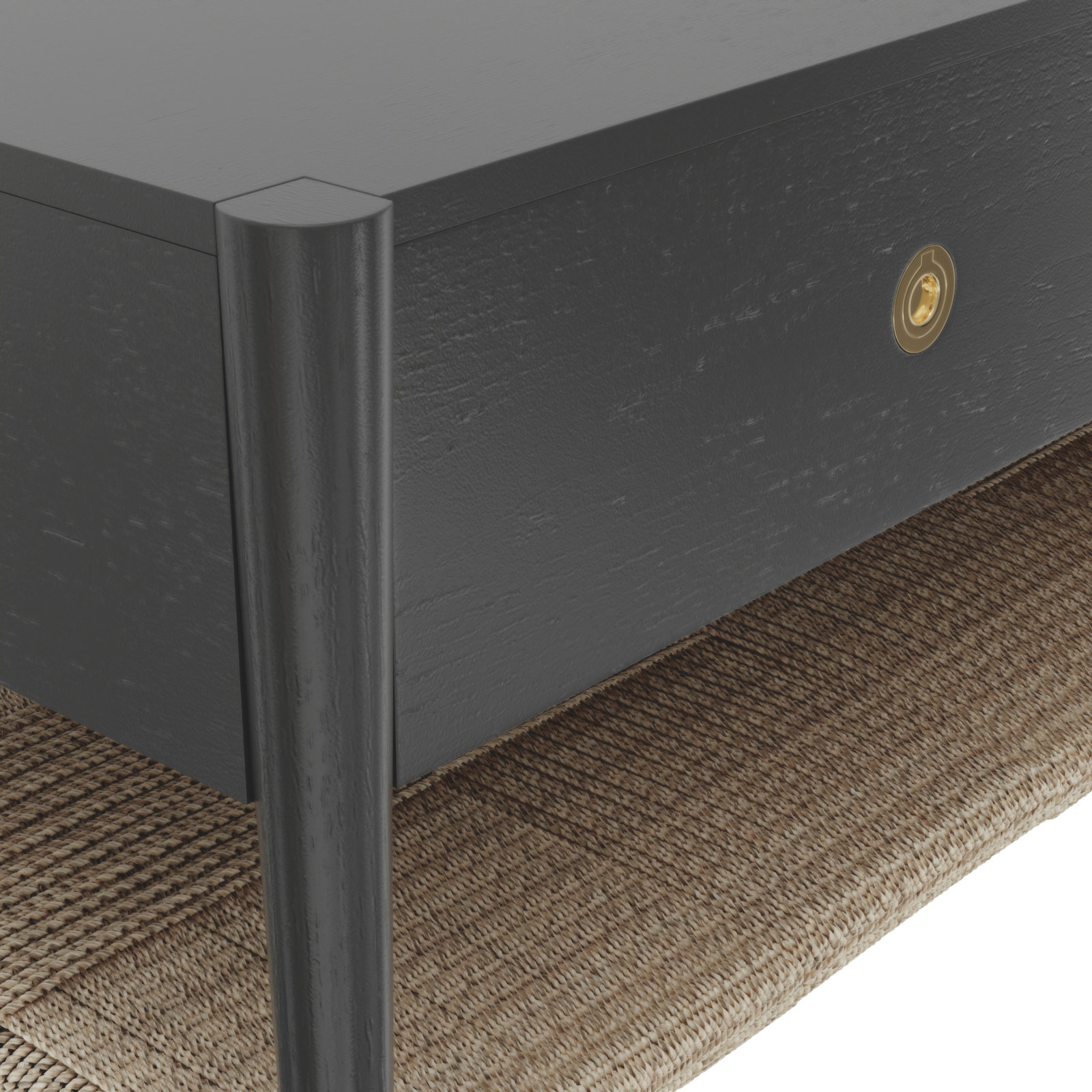 Madeline 47" Coffee Table, Charcoal Gray