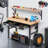 Workbench with Drawers Work Bench for Garage Adjustable Heavy Duty Garage Workbench with Shelf Bracket,Power Outlets-235785212