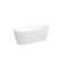 67'' Acrylic Freestanding Bathtub, Modern & Contemporary Design Soaking Tub with Brushed Nickel Pop-Up Drain and Minimalist Design Overflow, 02136-BN