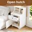 Modern Farmhouse Nightstand With shelves-564843706