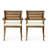 Outdoor Acacia Wood Dining Chair With Cushons-1930570407