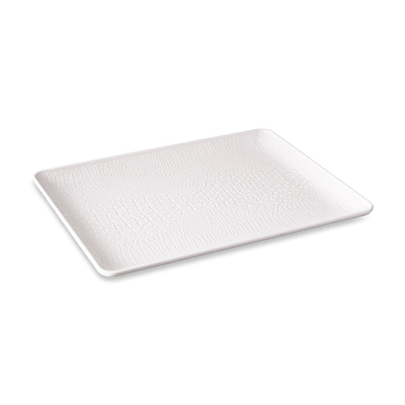Vida Melamine Decorative Tray, 0.75" H x 19" L x 14" W