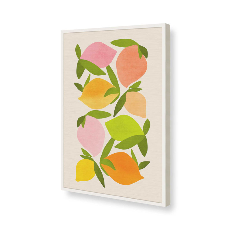 «Wild Mango» par Garima Dhawan, reproduction d'art sur toile, H 16 po x l 12 po, Blanc