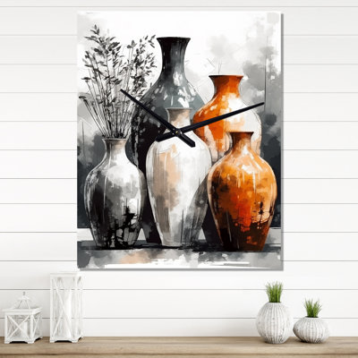 Irlene - Boho Pottery Wall Clock