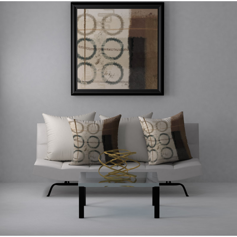 Geometric Reversible Throw Pillow, 18" x 18"