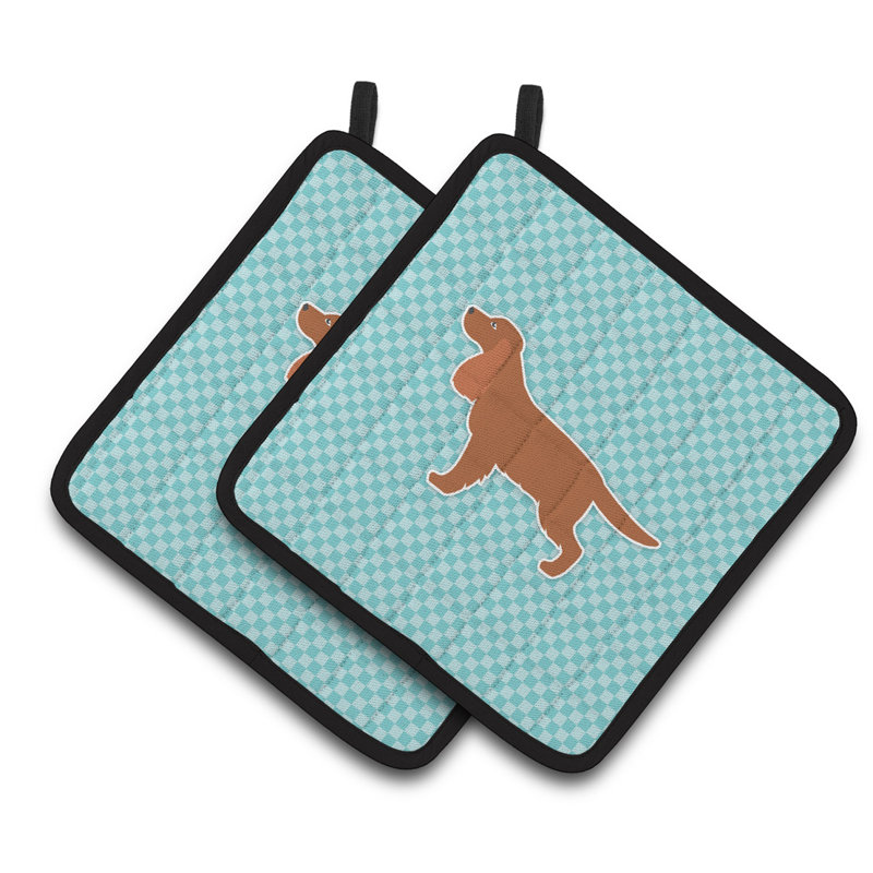 East Urban Home Polyester Potholder, Blue