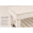 Modern Rustic 40'' Solid Reclaimed Wood Coffee Table with Slatted Shelf (White)-946373757