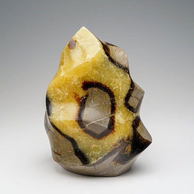 Polished Septarian Flame Freeform From Madagascar (1.8 Lbs)