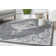 Hailey Vintage Black Velvet Petunia Area Rug