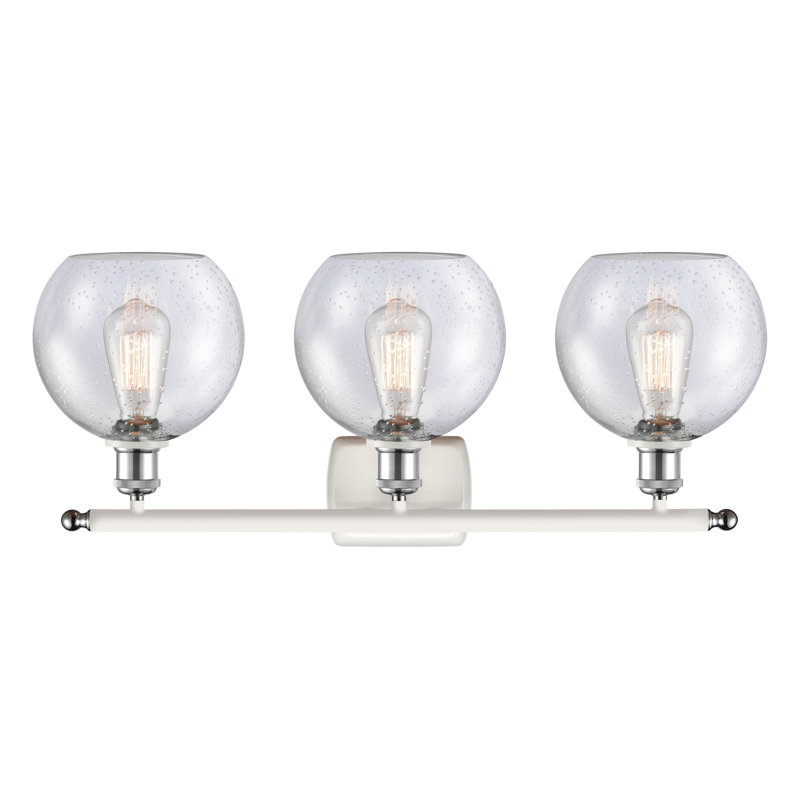 Cindi 3 - Light Vanity Light, White Polished Chrome, Incandescent
