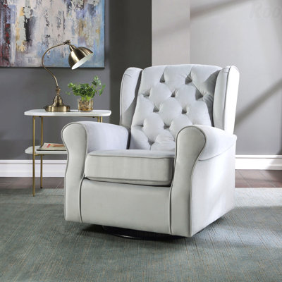 Fauteuil de fonction rotatif gris avec fauteuil coulissant parfait pour les salons modernes