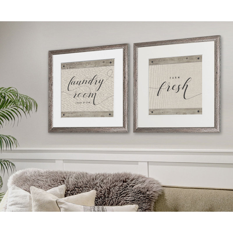 " Laundry Room " 2 - Pieces, Brown