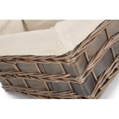 Wicker Lined Scandi Style Storage Basket