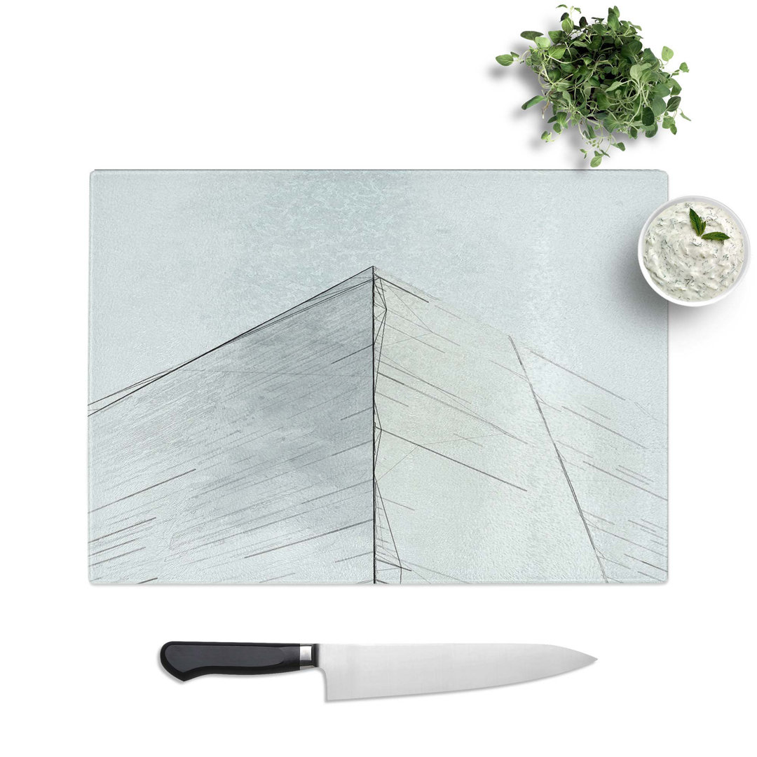 Tempered Glass Sketching the Architecture Vol.36 Chopping Board