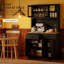 Armoire de cuisine autoportante noire-496068274