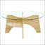 Table basse ronde en verre trempé - 31,5 po de diamètre, conception multifonctionnelle. Conception de piédestal en forme de ventilateur. Plateau de table en verre trempé rond. Convient pour les salles à manger, les salons, les bureaux et plus encore.