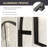 Aranaz 34" W x 78" H Fixed Single Panel Frameless Shower Door in Matte Black with Clear Glass
