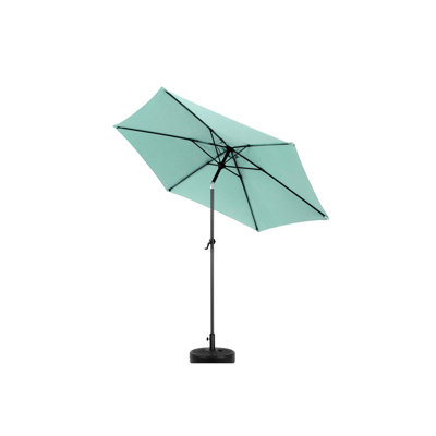 9Ft Outdoor Table Umbrella - . Enhanced Stability. Easy To Adjust. For Deck, Backyard, Pool. 100% Patio Umbrella. Steel Frame. Open/Close. Suits Poolside.