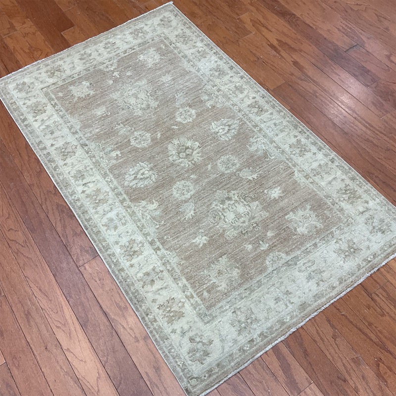  Handmade Oushak Wool Rug