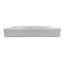 Lit simple Lugman avec moulure ovale en blanc