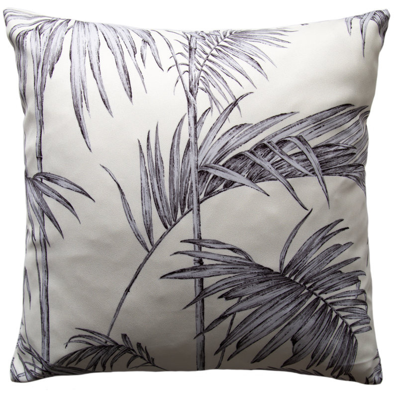 Heino Floral Square Cushion Cover, White