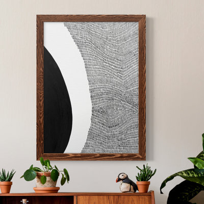 «Black and White Abstract II», cadre photo, impression sur toile