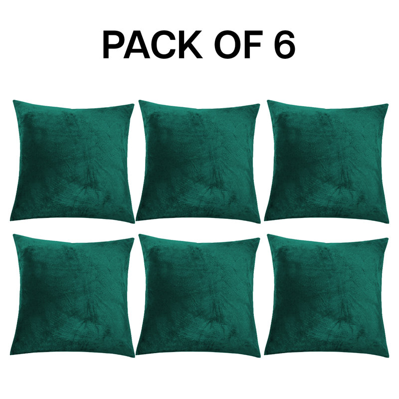 Square Cushion Cover, Green Emerald