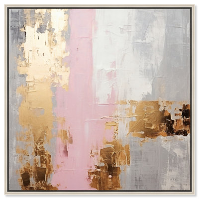 «One Shade Of Pink Glam», art mural abstrait par Art Remedy