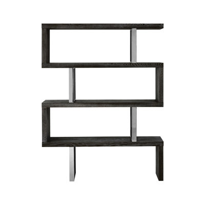 Sawicki 170cm H x 130cm W Solid Wood Etagere Bookcase