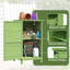 55x54x100cm Wooden Garden Shed Groove Steep Slope Tool Shed