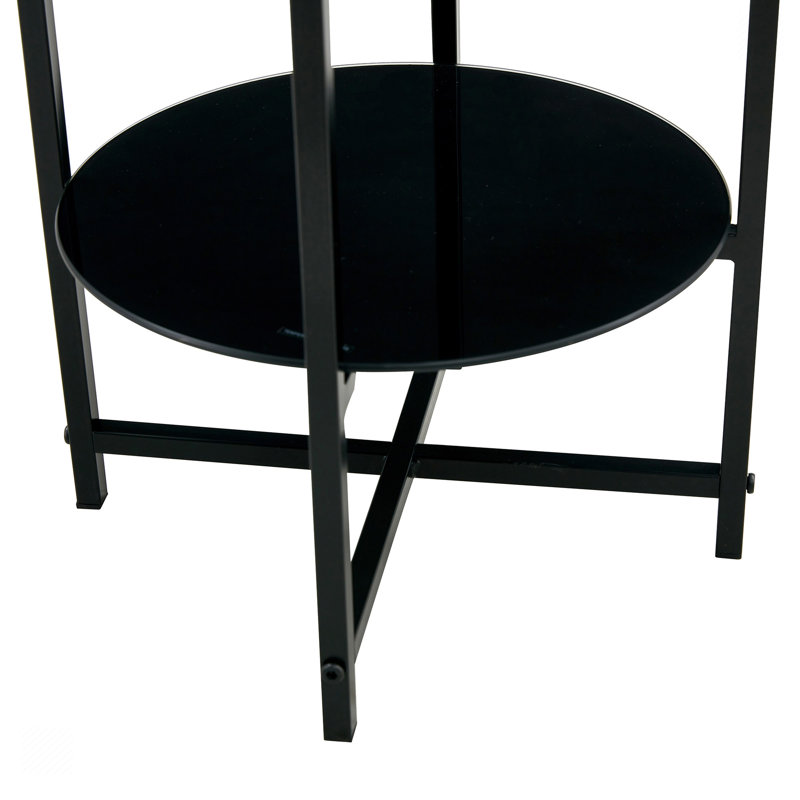 Erable 2 - Piece Glass Top Living Room Table Set