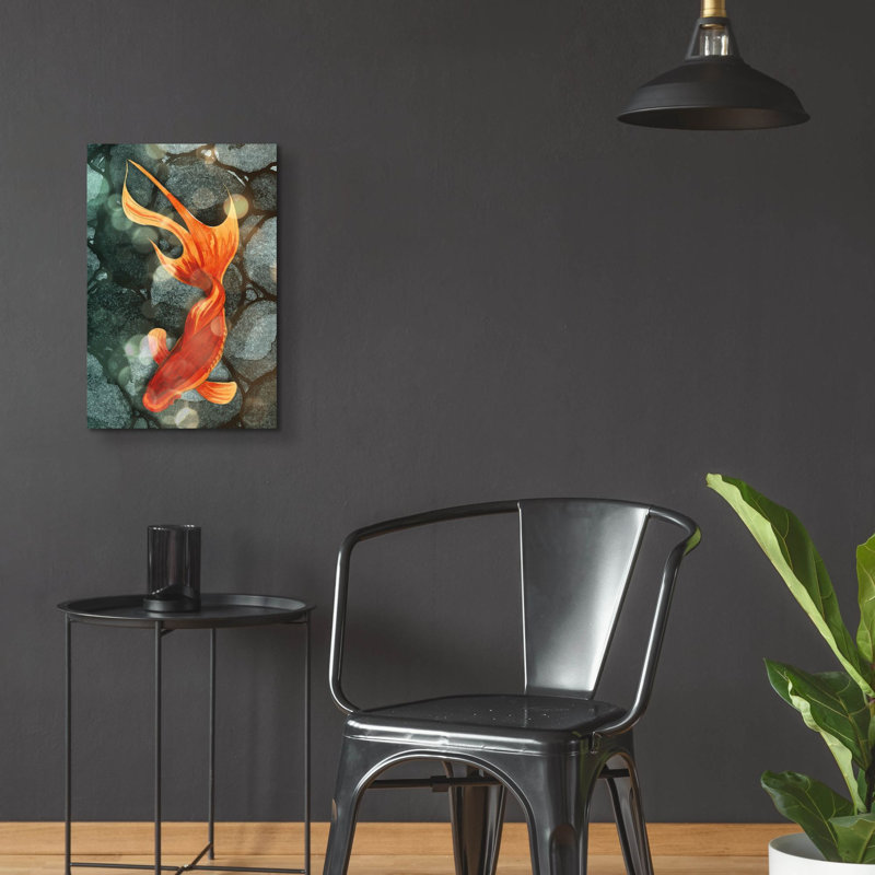 Art mural épique «Fantail 1» par Alicia Ludwig, 16 po x 24 po, H 24 po x l 16 po