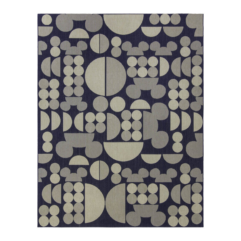 Tapis intérieur / extérieur à tissage plat sous licence Disney Mickey Mouse Spheres, Rectangle 7 pi 10 po x 10 pi