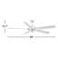Ventilateur de plafond Brielle Wayne 60 pouces en nickel brossé avec éclairage DEL, pales en bois gris vieilli et télécommande-1008083074
