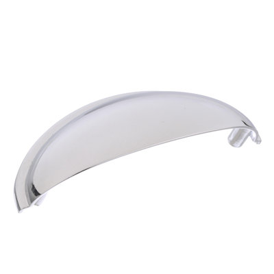 Ravino 3 inch (76mm) Center-to-Center Polished Chrome Cabinet Cup Pull - 10 Pack