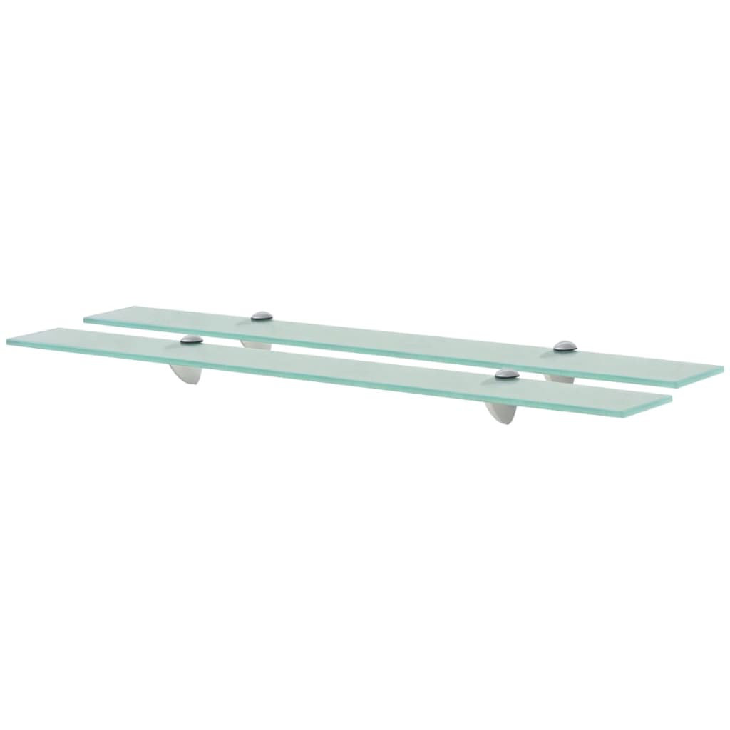 2 Piece Glass Floating Shelf