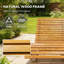 Chaise berçante en bois, chaise berçante d'extérieur