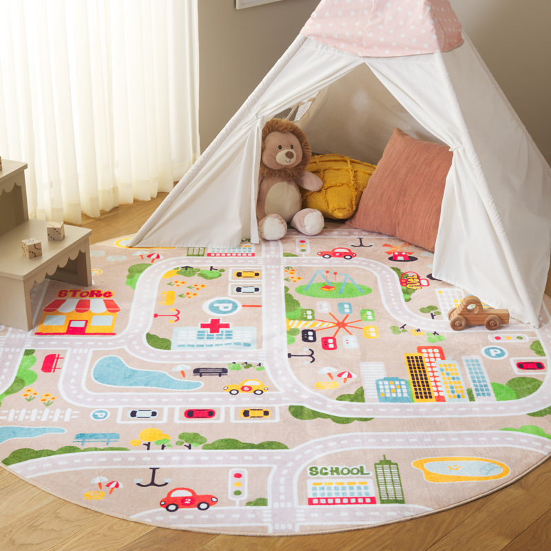 Tapis pour enfant Santa Monica, Rond 6 pi