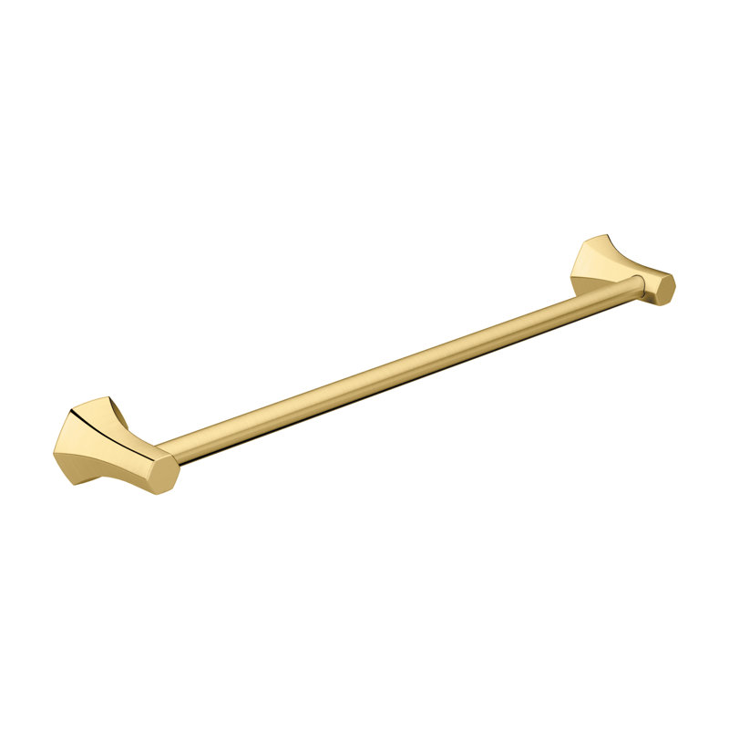Locarno Wall Mounted Towel Bar, Brushed Gold Optic, 2.875" H x 27.5" L x 3.5" D