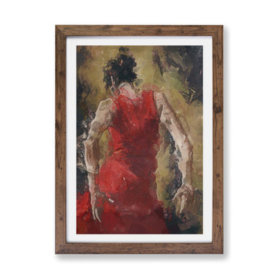 Spanish Flamenco Dancer - Framed Print
