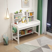 Kids Desk Bookshelf Combo