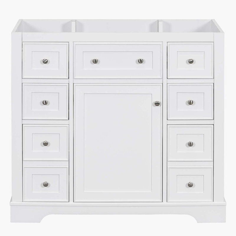 Versatile Bathroom Vanity with Multiple Storage Options for Enhanced Organization, Green